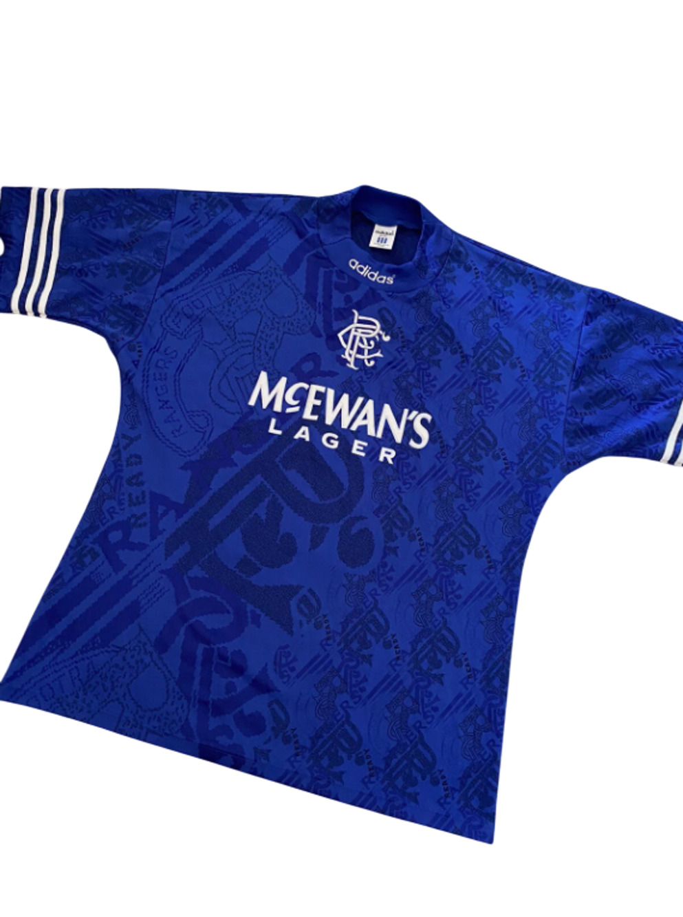 Adidas Jersey Men Large 42/44 Blue Glasgow Rangers 1994-96 Football Soccer Shirt